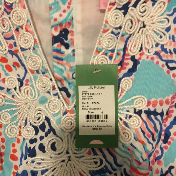 NWT Lilly P Shell Me About it Gabby Shift - Picture 3 of 4
